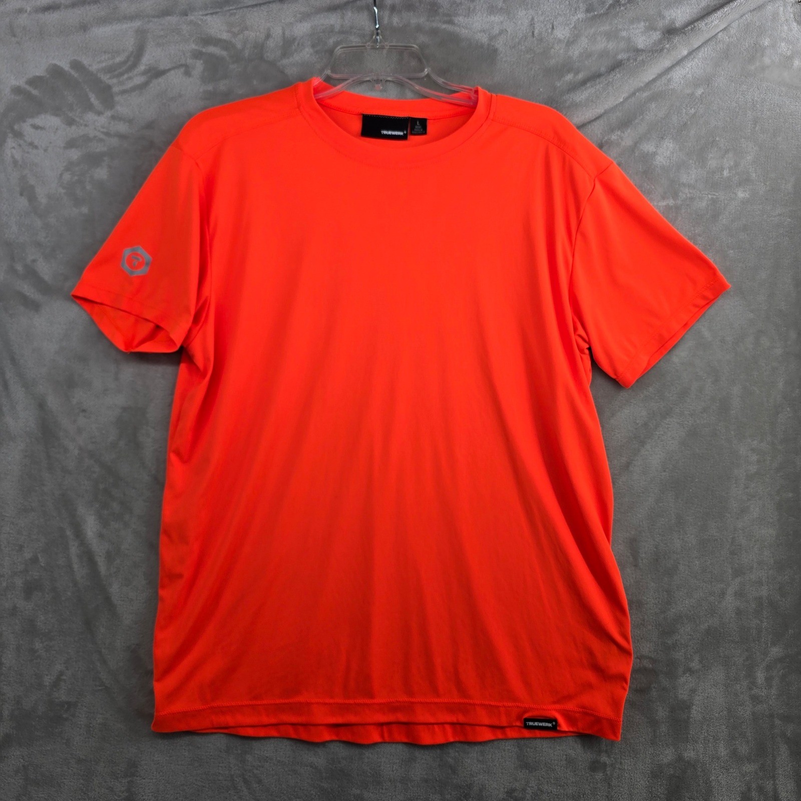 TRUEWERK B1 SIN TEE Mens Orange Short Sleeve Sun Tee Workwear Size LARGE NEW