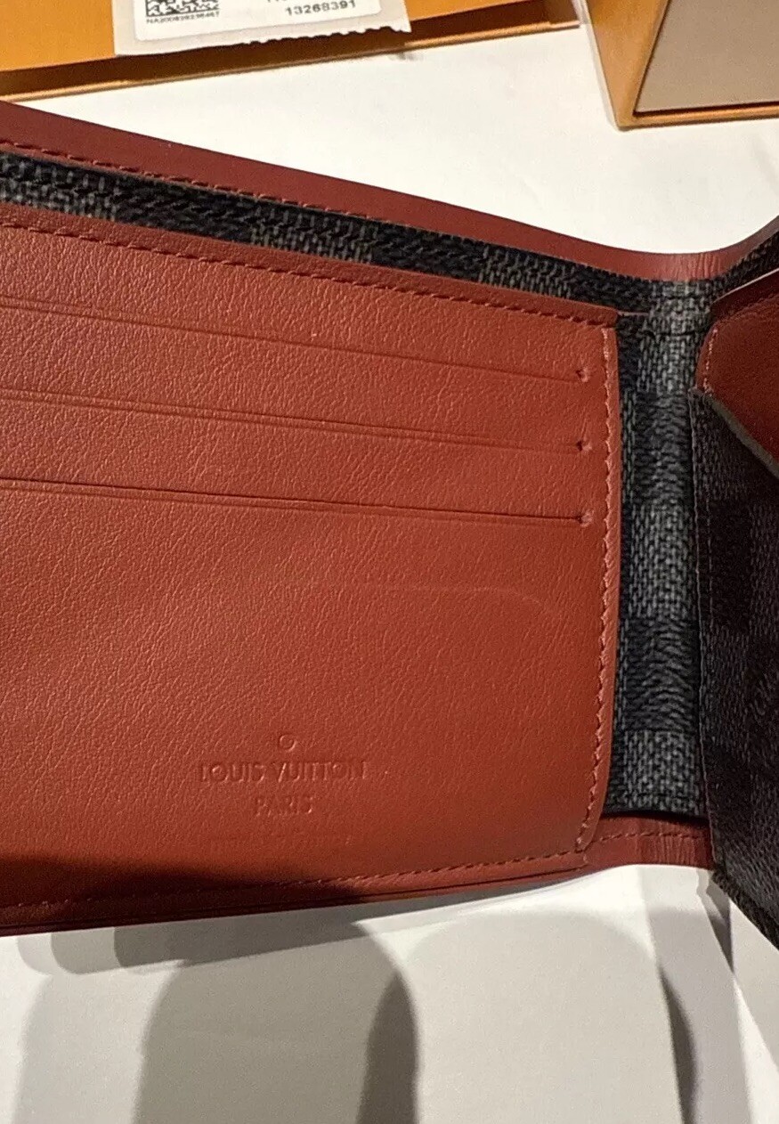 LOUIS VUITTON Men’s Wallet PF.MULTIPLE D.GRAP.BORDEA N63260_13268391 MADE FRANCE