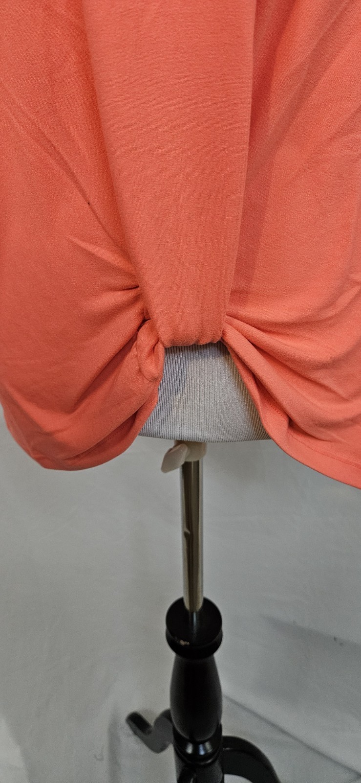 DOUBLJU Women’s Orange L V-Neck Spaghetti Strap Twist Front Stretch Tank