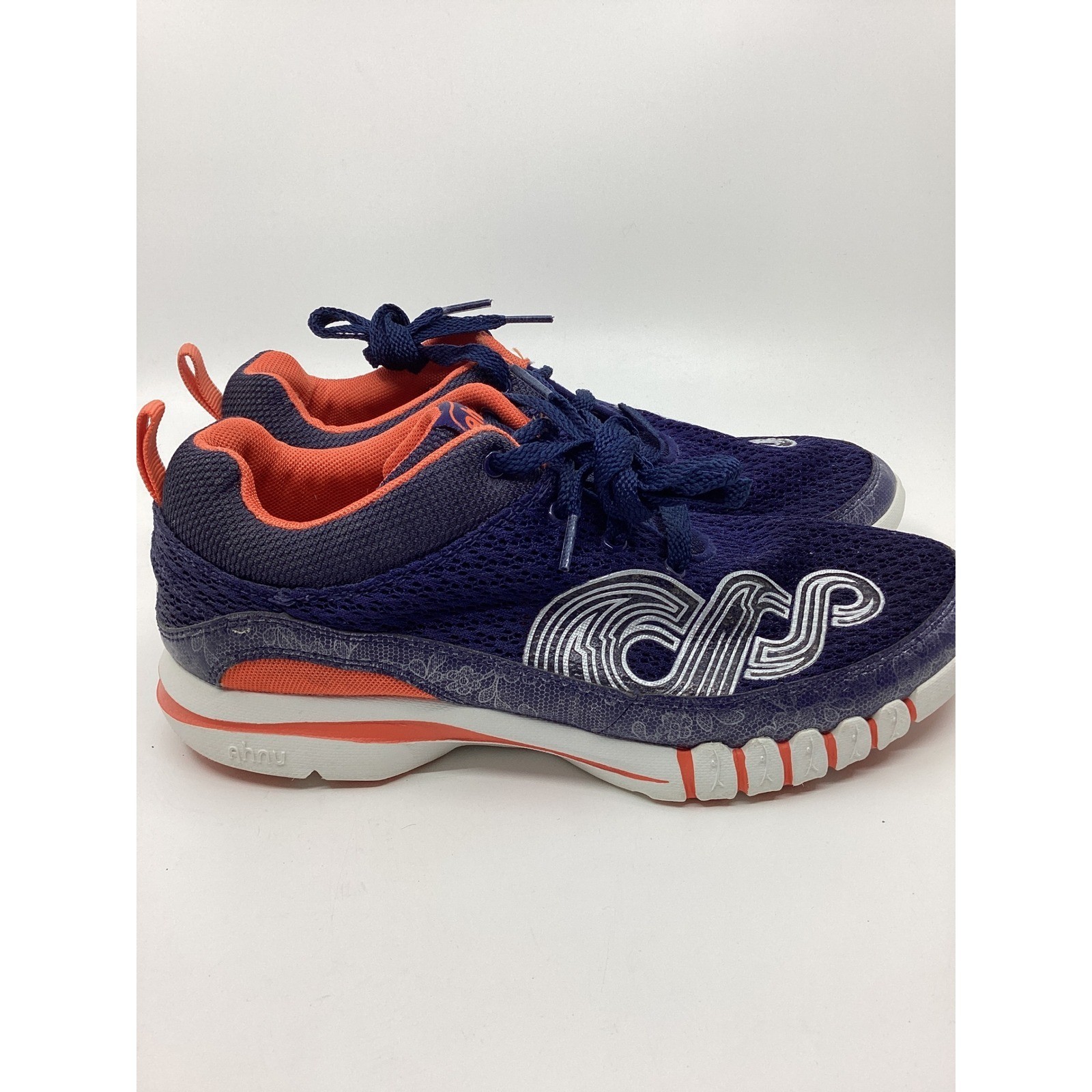 Ahnu Sugarpine Air Mesh Women 9.5 Purple Orange Hiking Shoes 1010148DGRK