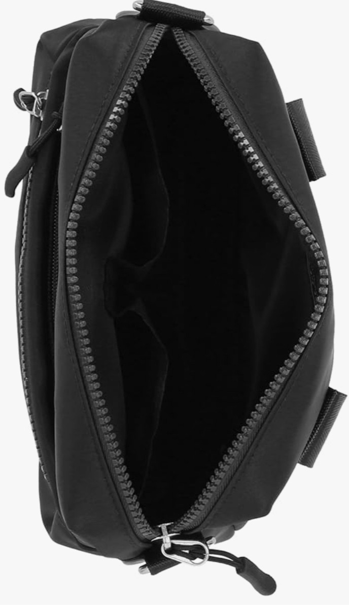 Nautica Nylon Bean crossbody/Belt Bag Adjustable Shoulder Strap Black NEW