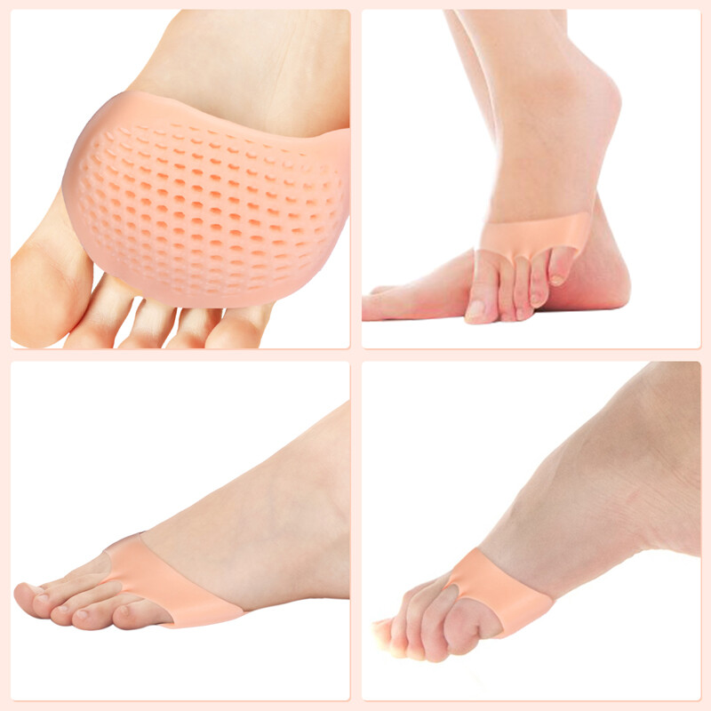 Silicone Ball of Foot Gel Pads Forefoot Metatarsal Stress Pain Relief Cushion