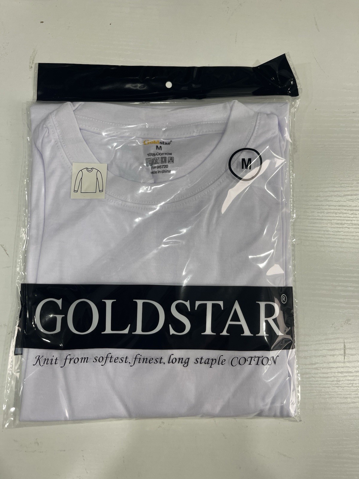 NEW NEW! Exclusive Goldstar Long Sleeve T-Shirt White All Sizes Available S-2xl