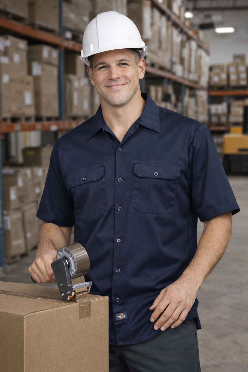 Dickies 1574 Men’s Short Sleeve Work Shirt – Heavy-Duty Button Up