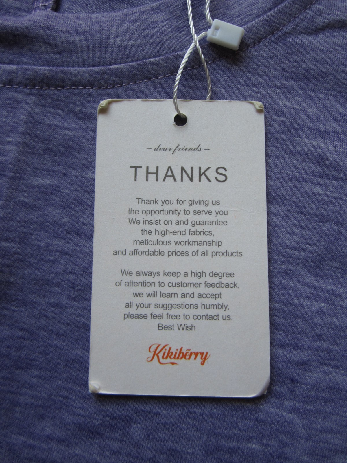 Kikiberry women’s XL light purple sleeveless blouse tank w/ back zipper