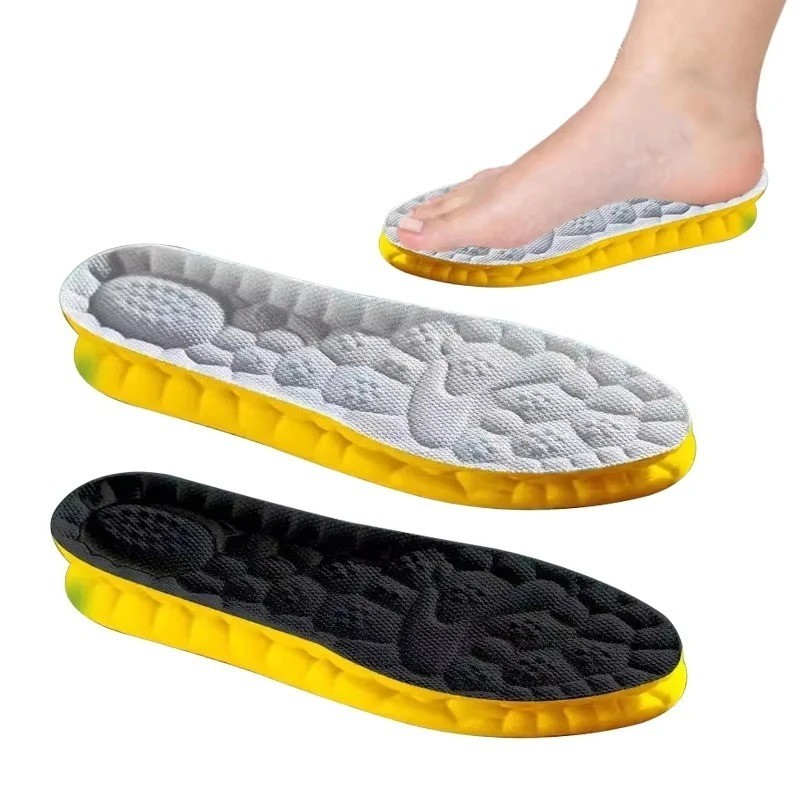 Insoles Orthopedic Supersoft For Sports Shoes 4D Inserts Feet Shock Absorption