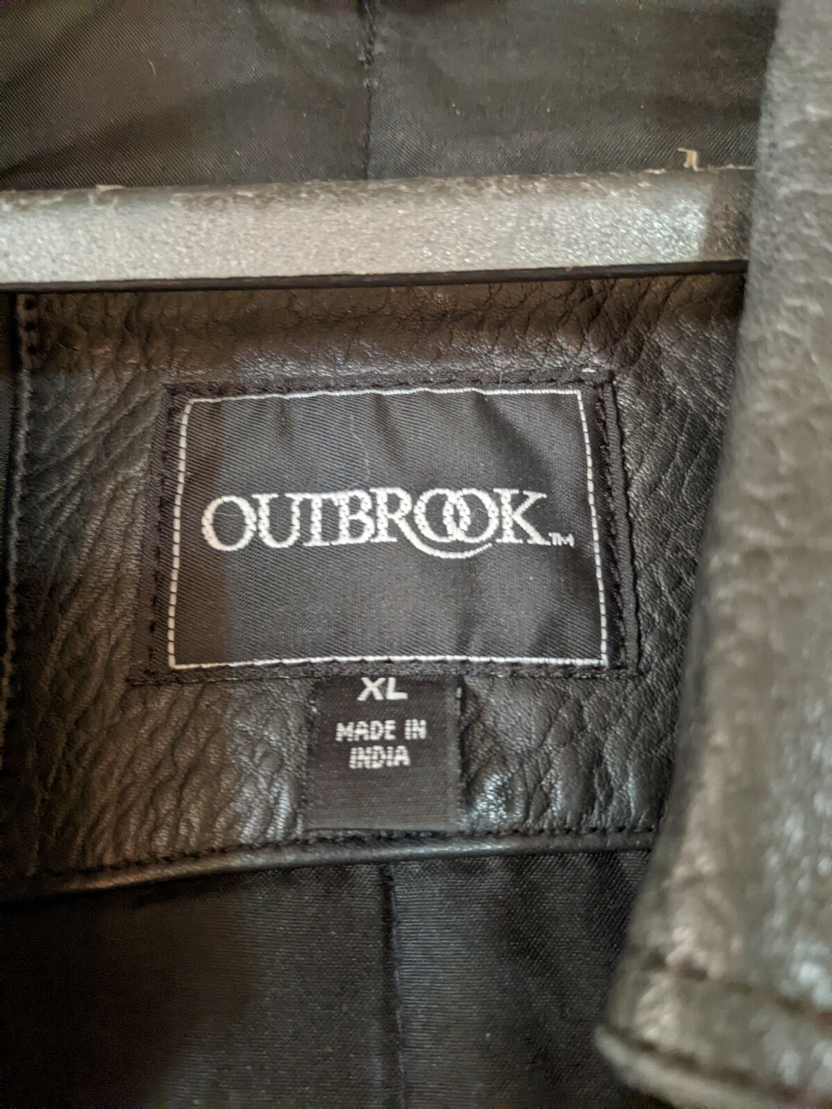 Vintage Outbrook Leather Men’s Jacket Size XL Great Condition 