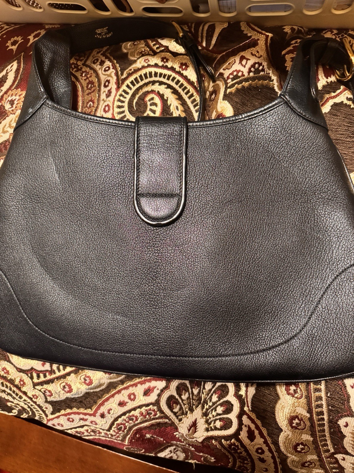 Gucci Aphrodite Leather Shoulder Bag BLACK