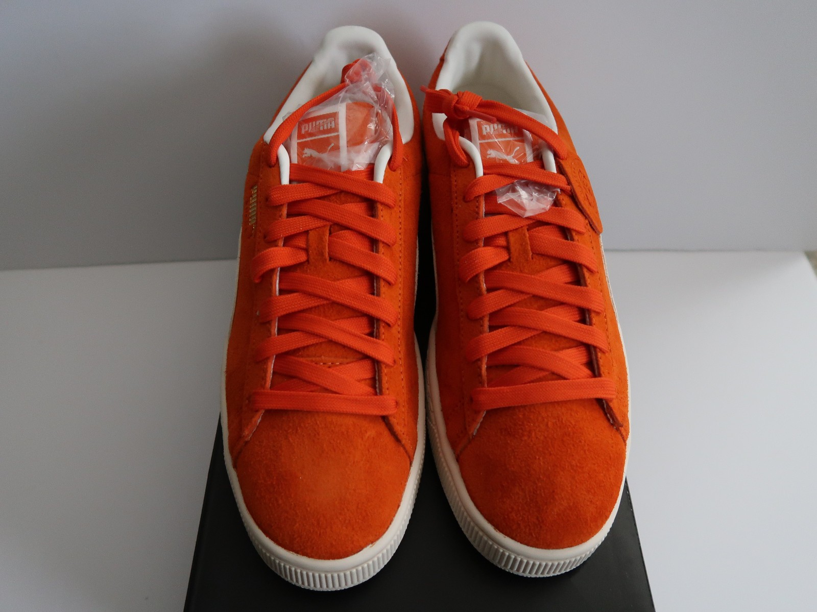 SALE 2025 CHARLES F STEAD X PUMA SUEDE GLO ORANGE WHITE SZ 11.5 – 13 403766-02