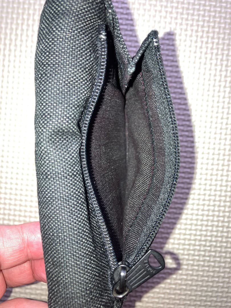 Porter Smoky Wallet Black leather used, discontinued model approx 13x11cm
