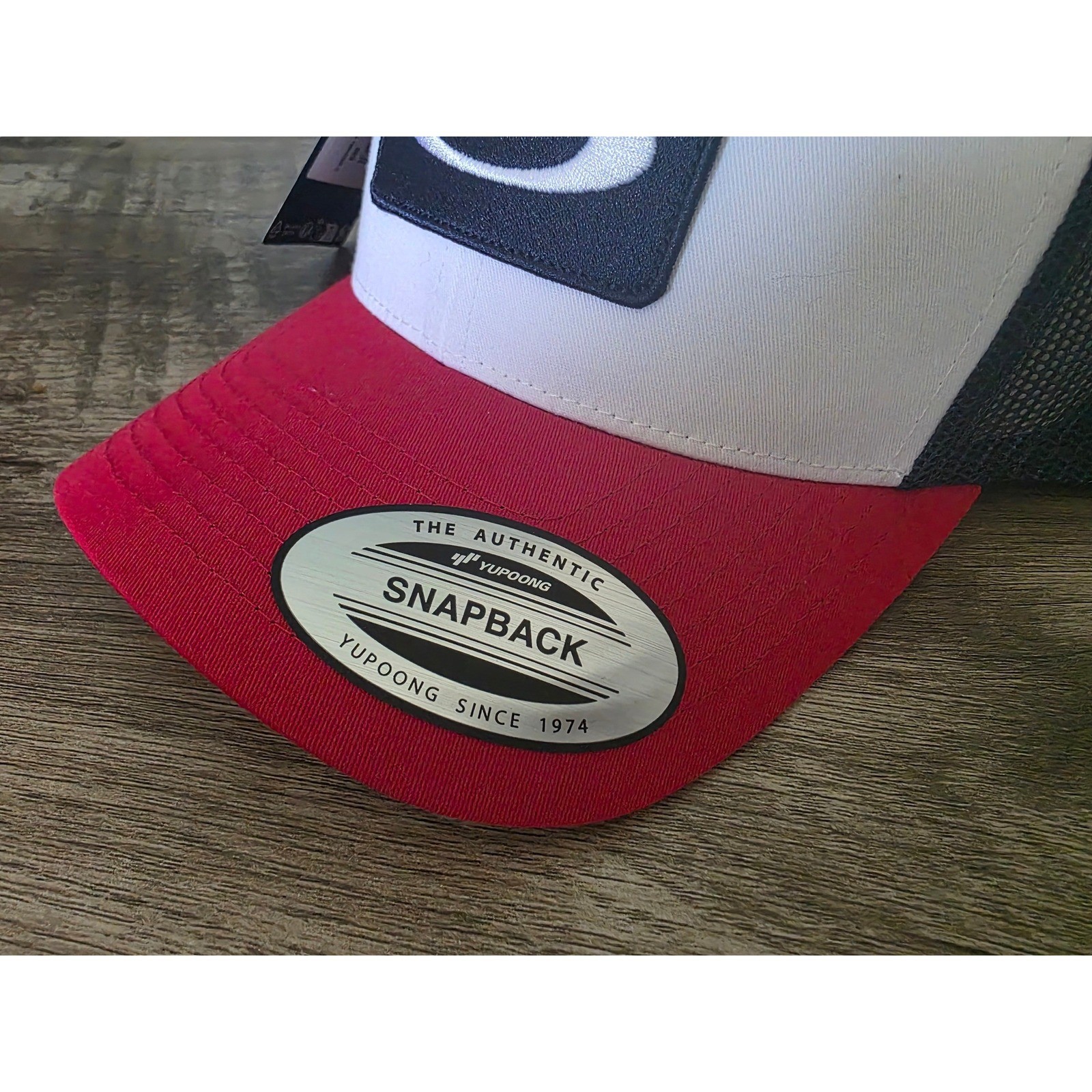 Oakley B1B Patch Trucker Hat Mens White Red Navy Blue Yupoong Snapback Cap NEW