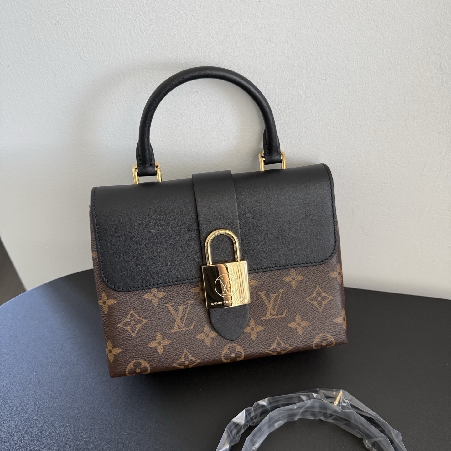 Louis Vuitton Pre-Owned Authentic Shoulder Bag Brown Coated Canvas