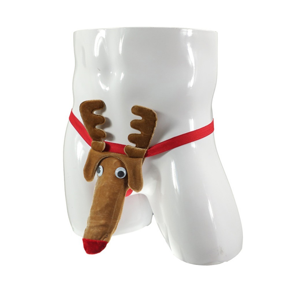 Underwear Mens One Size Party/Cocktail Reindeer Spandex Polyester Fiber