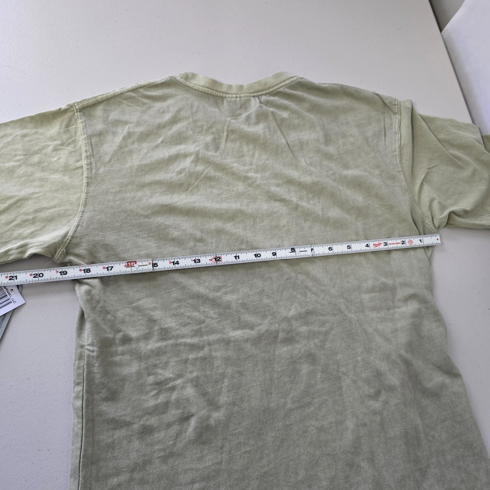 U.S. Apparel Short Sleeve Cotton T-Shirt Women’s M Tan – Green Crew Neck NWT