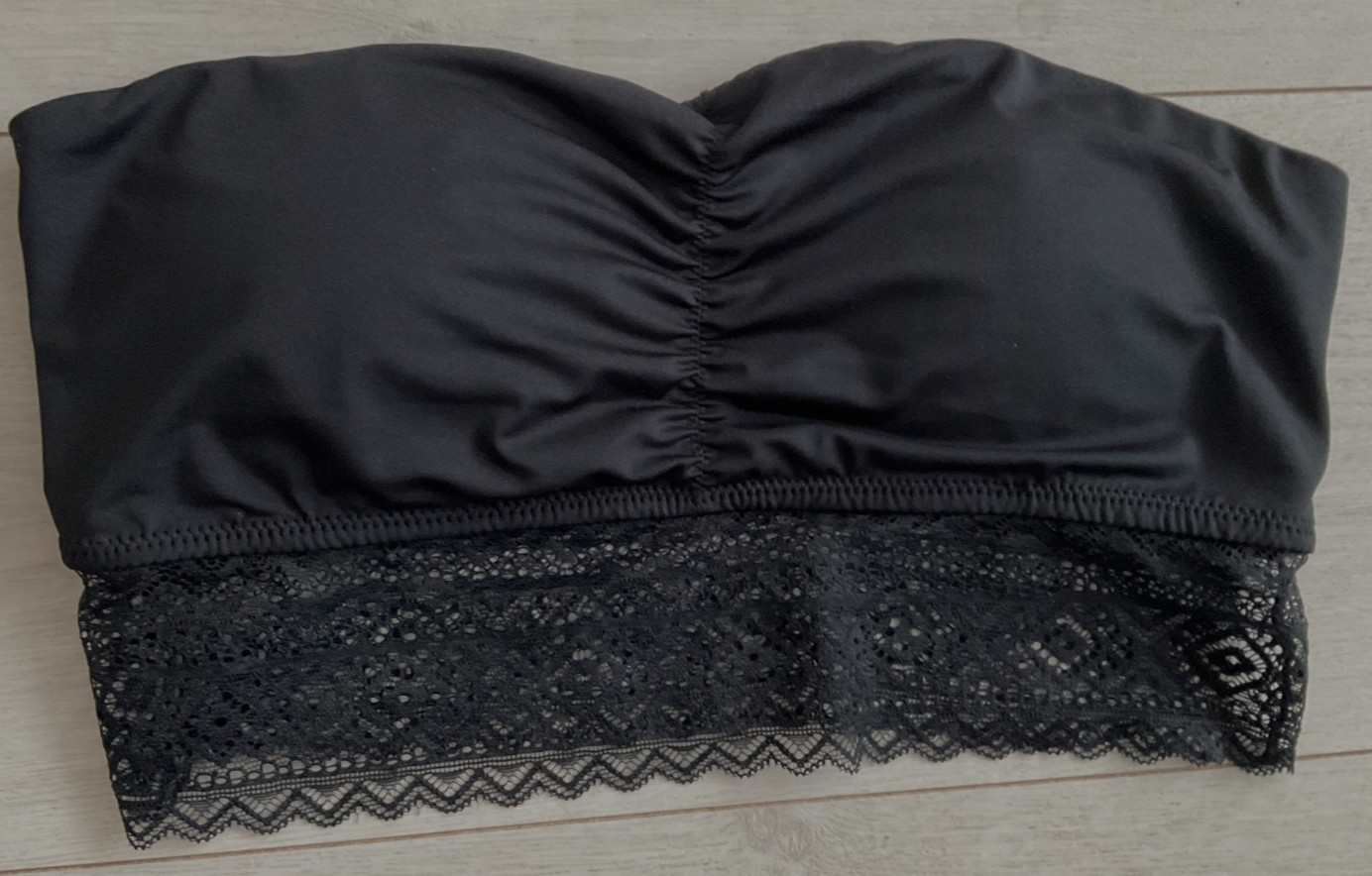 Matalan black none wired bra/bralette size L. NEW