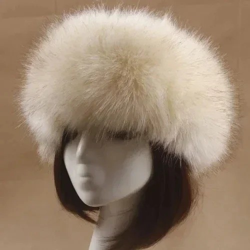Women’s Russian Faux Fluffy Fox Fur Hat