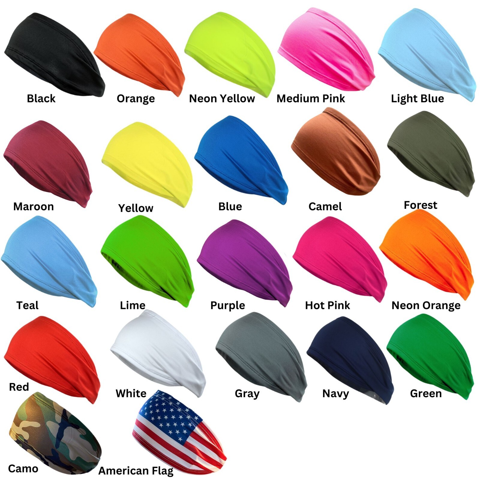 Sport Headband Men Women Head Sweatband Sweat Hair Band Gym Stretch Hair Wrap