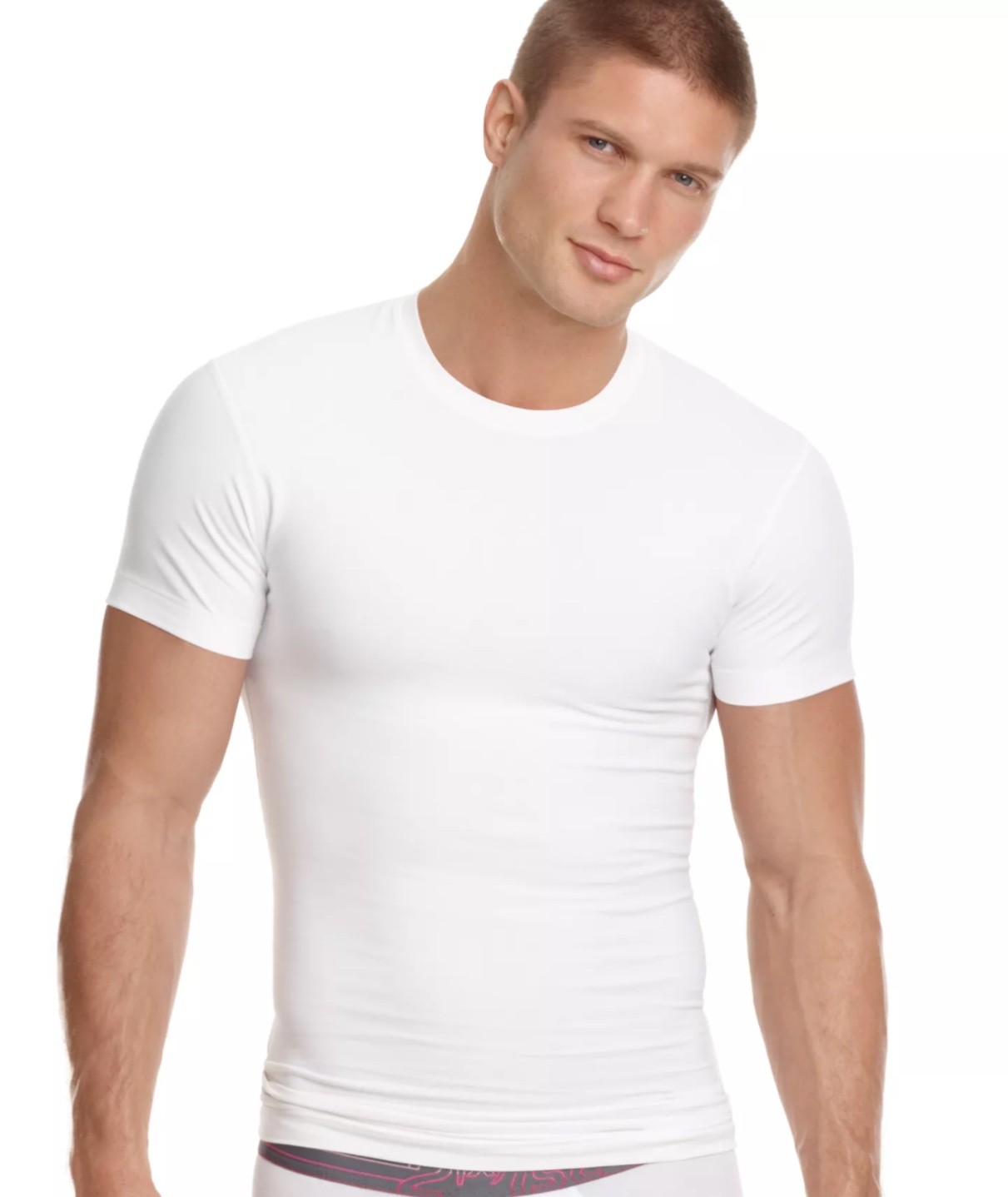 2(X)ist Shape Slimming Crew-Neck T-Shirt White X-Large Size New in Box!
