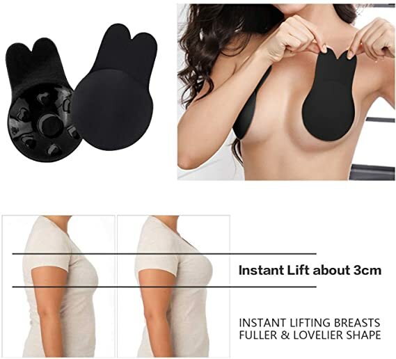 Silicone Bra Self Adhesive Push Up Strapless Invisible Pasties Cover Breast Lift