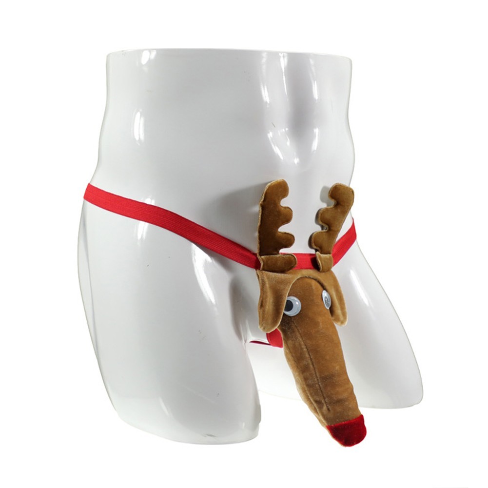 Underwear Mens One Size Party/Cocktail Reindeer Spandex Polyester Fiber