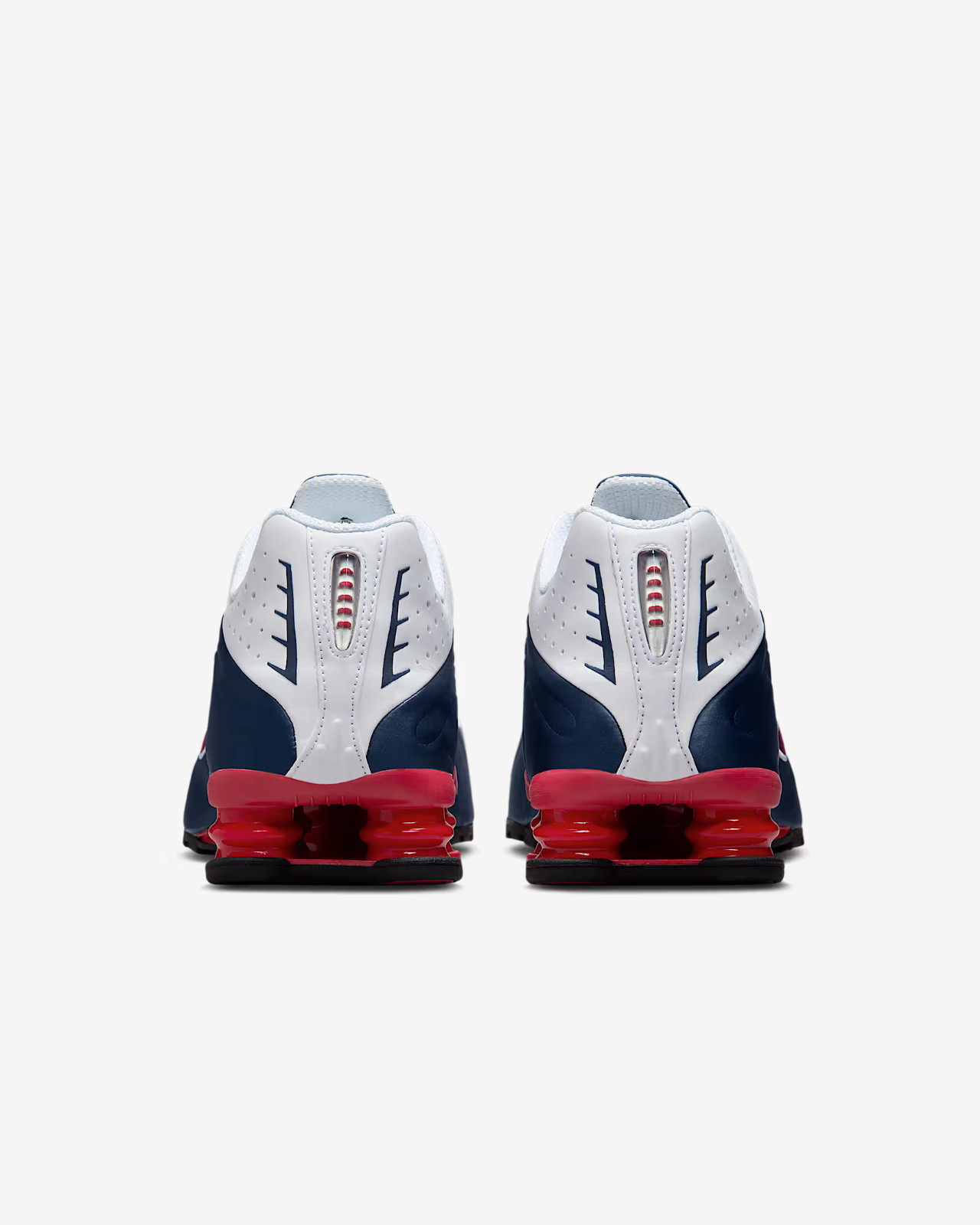 Nike Shox R4 USA HQ1988-400 Midnight Navy White Red Men’s Size