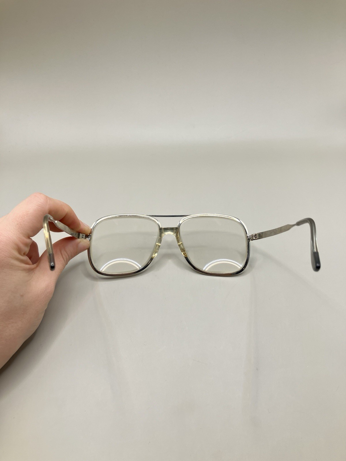 Vintage B&L Z87 Safety Aviator Glasses Jeffrey Dahmer Eyeglasses 56 [] 15 787