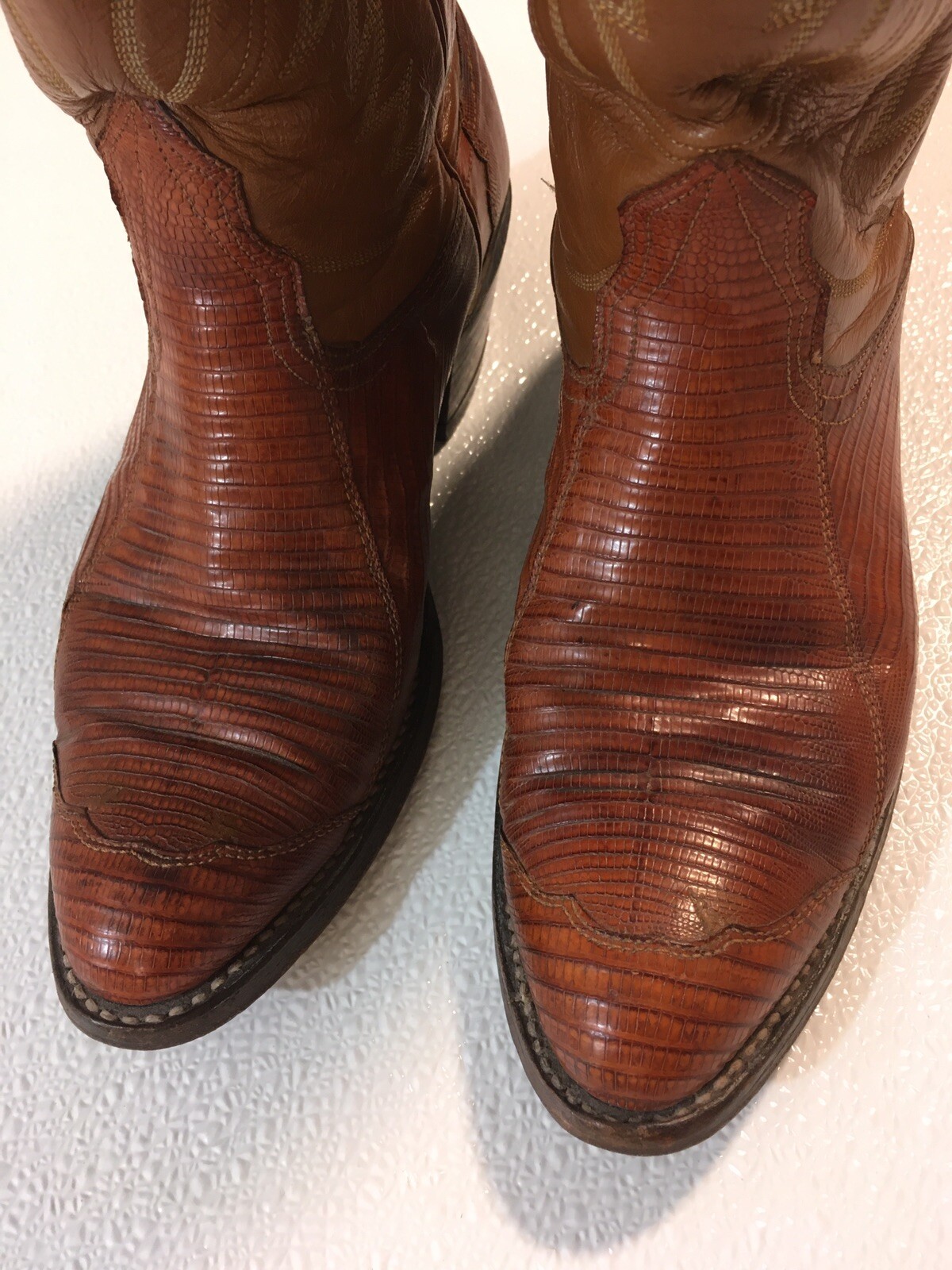Size 7D / 7 D Men’s Exotic Nocona Boots ~ Style 9077￼ ~ Bright Brown