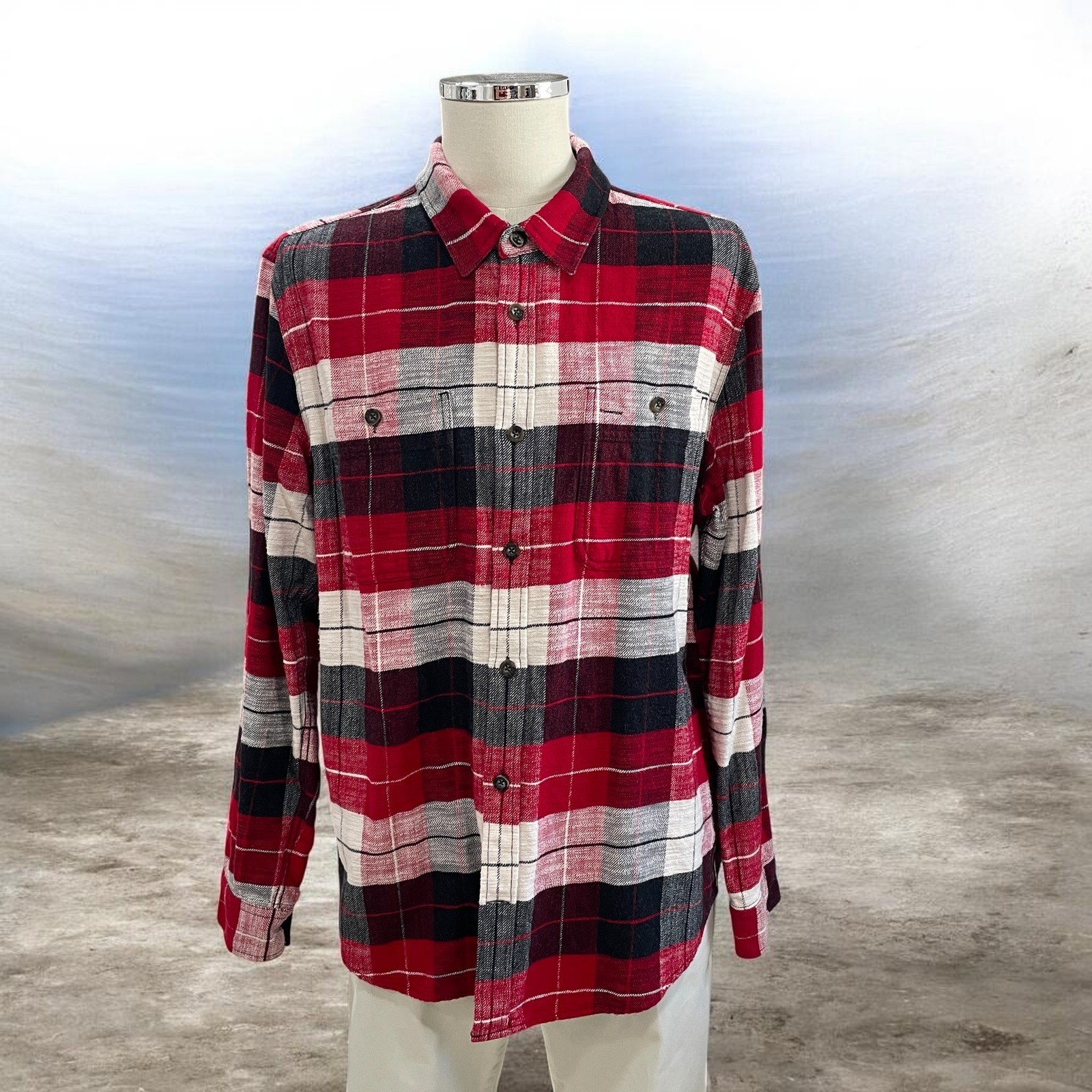 Roots Canada Flannel Shirt Mens XL Plaid Fall Cozy Cabincore Grandpacore Core