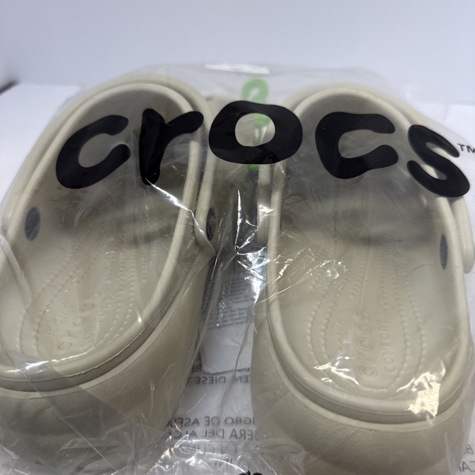 Crocs Mega Crush Clogs Platform Shoes Bone Ivory Men’s Size 6 Women’s Size 10