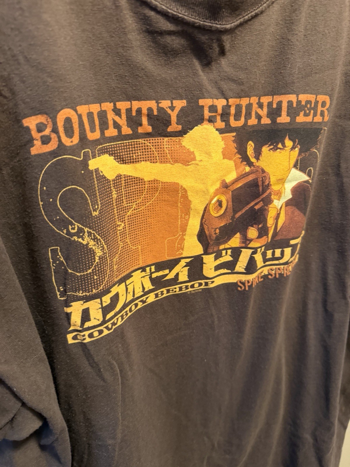 Vintage Cowboy Bebop Graphic T-Shirt Tee Bounty Hunter Anime ODM Tag Mens 2XL