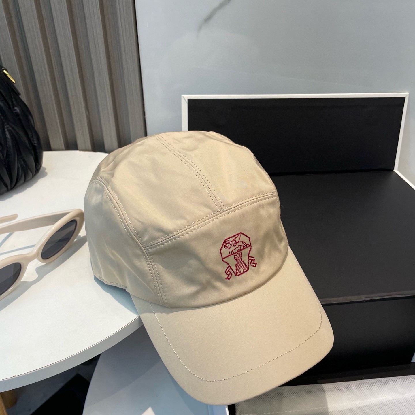 Brunello2026 Cucinelli Cotton Logo Baseball Cap Men Summer Breathable