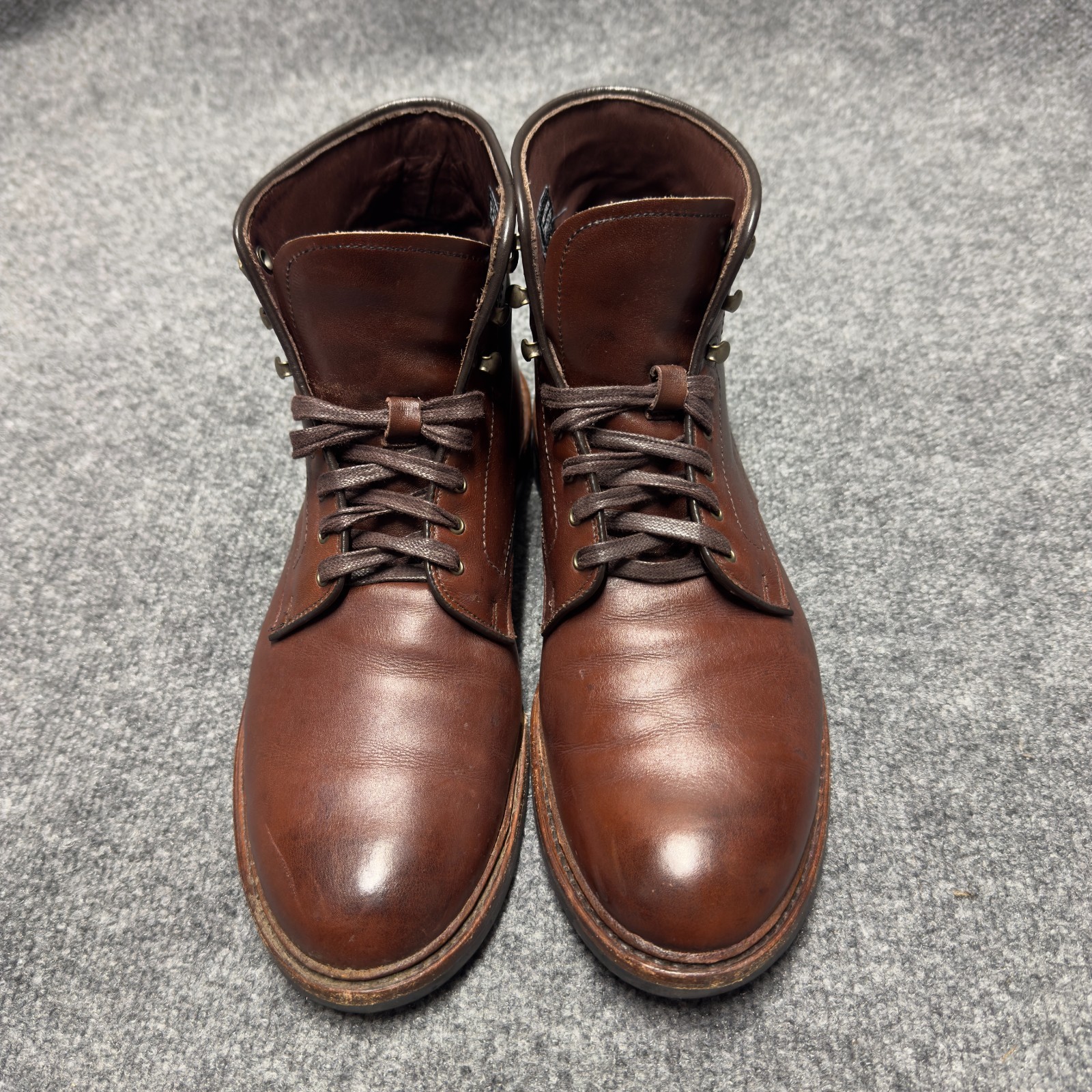 Allen Edmonds Higgins Mill Weatherproof Leather Dainite Men US 11 D Boots Brown