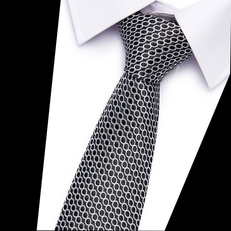 Classic Men’ Tie Business Wedding Woven Skinny Smart Satin Highest Necktie Work