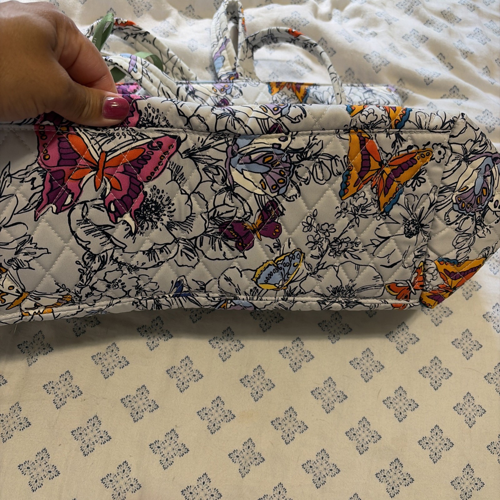 Vera Bradley 50299-20063 Wing + Bloom Hathaway Tote Bag Butterfly ~NEW WITH TAG~