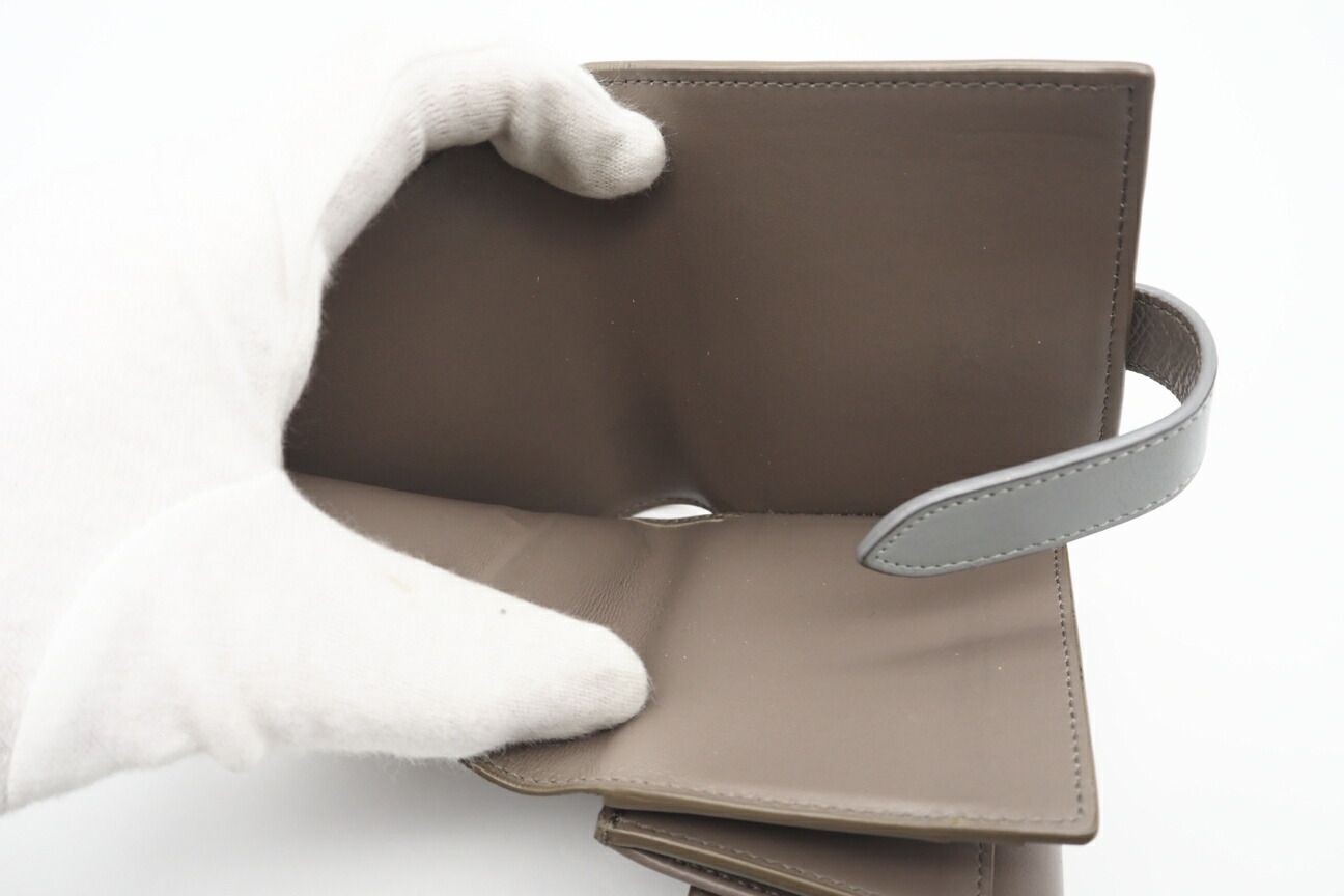 Returns accepted within 3 days CELINE Celine Leather Small Strap Wallet Bicolor