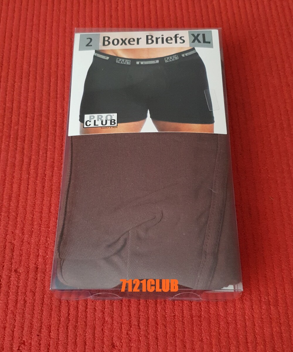 LOT 2 PRO CLUB BOXERS BRIEFS PROCLUB MEN’S UNDERWEAR COTTON BIG AND TALL S-7XL