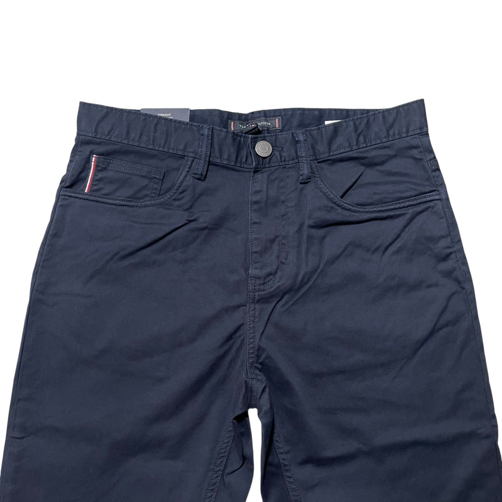 NWT Tommy Hilfiger Men’s Stretch Twill Straight Fit Pants Slimmer Hip and Thing
