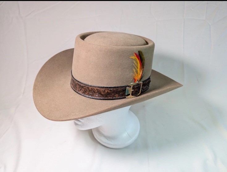 Stetson XXX 3X Beaver Revenger Cowboy Hat Gambler Flat Crown 7