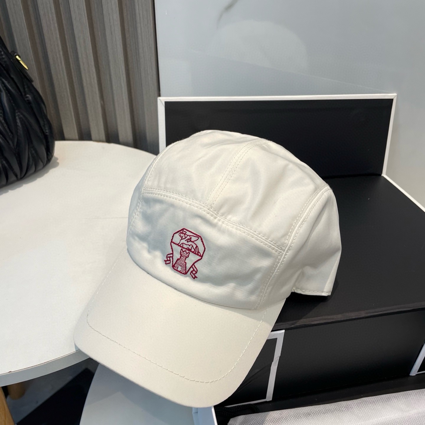 Brunello2026 Cucinelli Cotton Logo Baseball Cap Men Summer Breathable