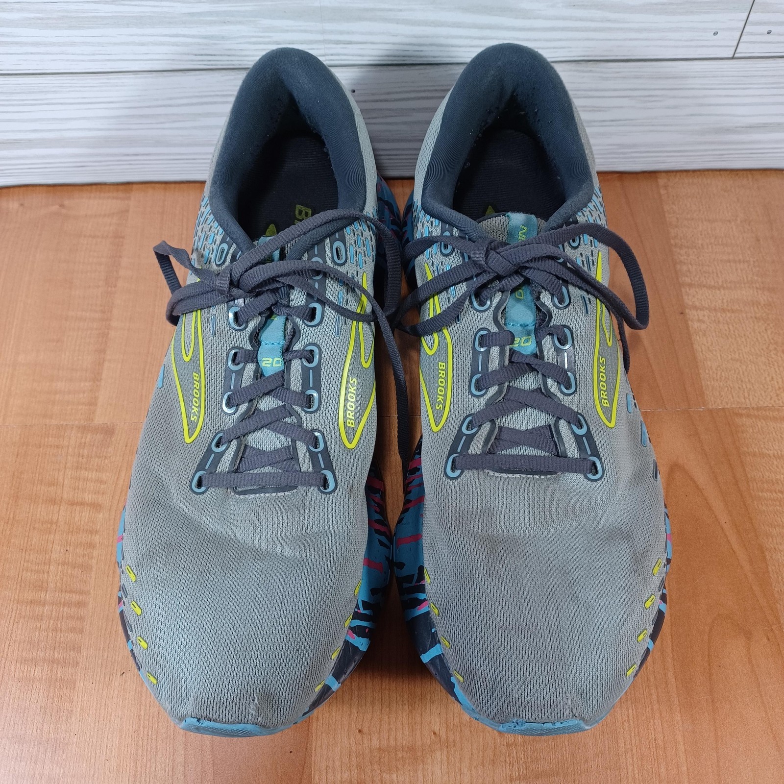 Brooks Glycerin 20 Shoes Womens 11B Paint Drip Jadeite Alaskan Blue 1203691B492