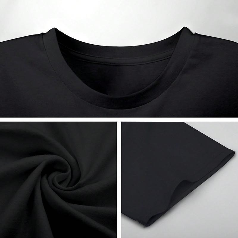 Men’s Plus Size Casual Crew Neck T-Shirt – Geometric-Pattern, Smooth Cotton