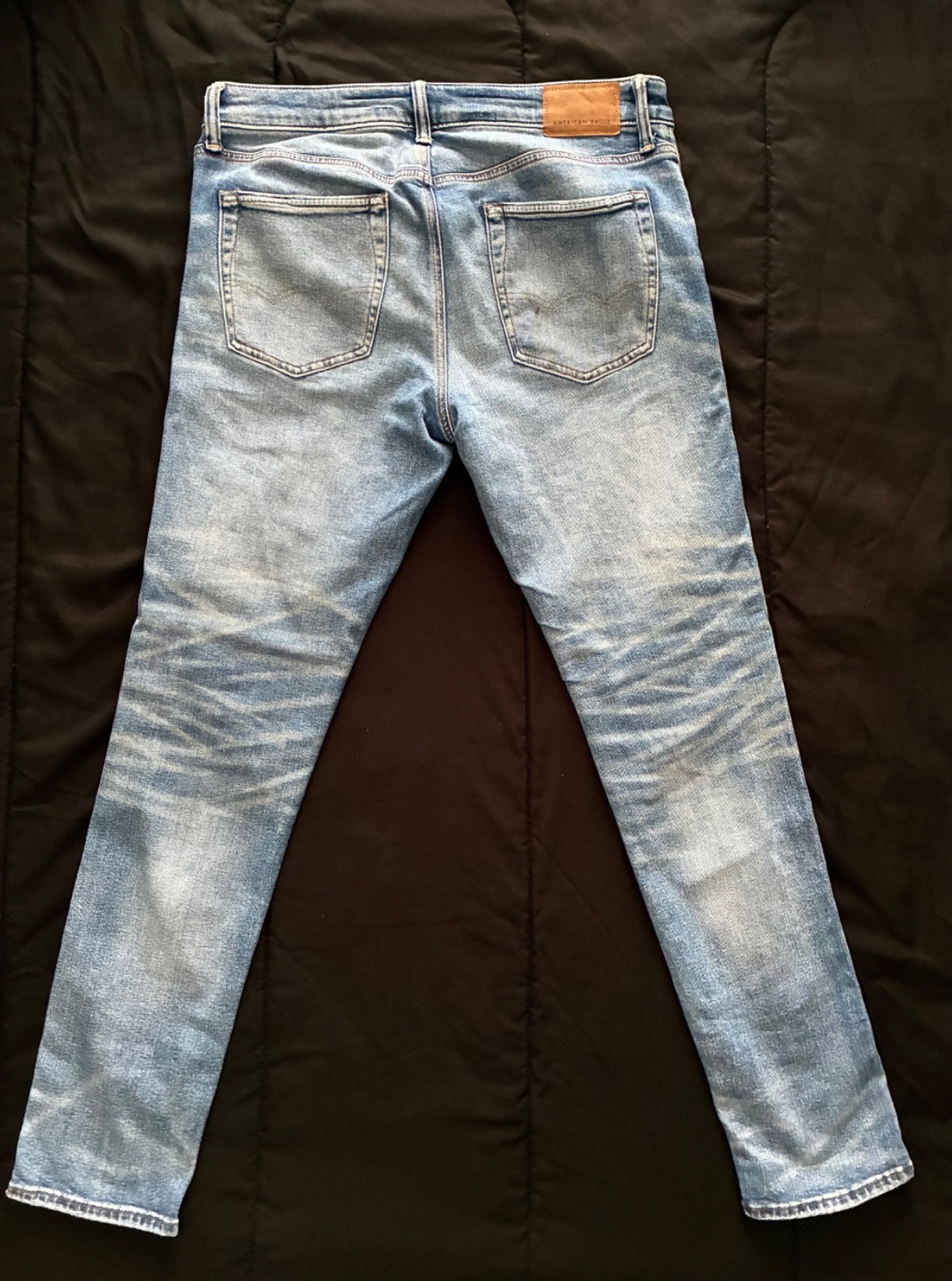 American Eagle AirFlex+ Men’s 32 x 32 Skinny Jeans Stretch Acid Denim