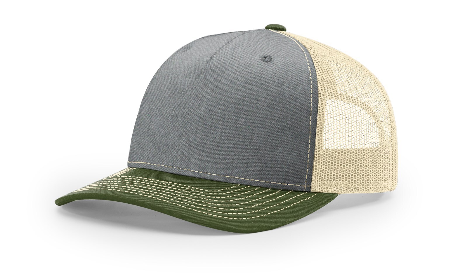 Richardson 5 Panel Trucker Cap 112FP Classic Style with Adjustable Duck Camo