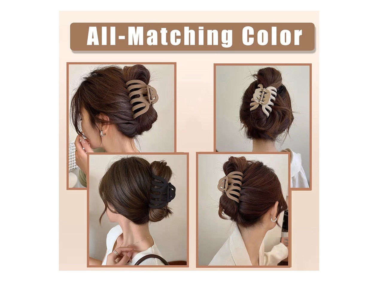 4 Pcs Octopus Claw Clips Octopus Hair Claw Clips for Women 3.8″ Large Hair Claw