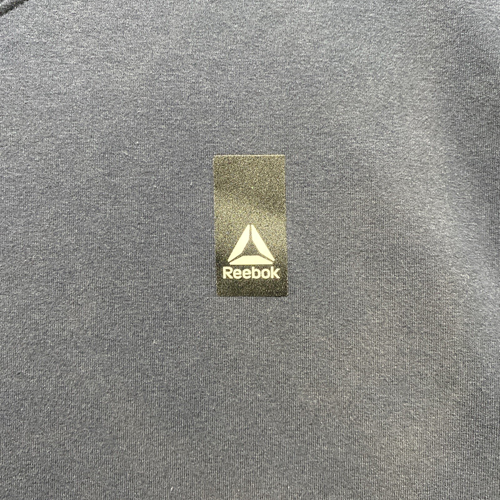 Men’s Reebok Long Sleeve Sweatshirt Blue Large Cotton/Polyester/Spandex Blend