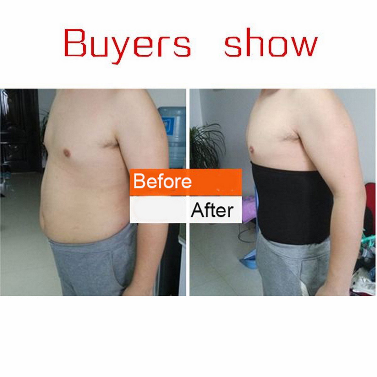 Men’s Waist Trimmer Belt Comfortable Abdomen Supports Tummy Control Body Shaper