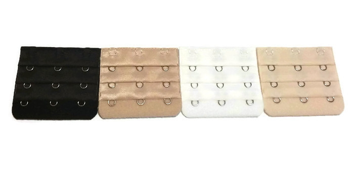 Lot of 4 Bra Extender 3 Hooks Set of 4 Extenders 3 Hook Extensions Free Shipping