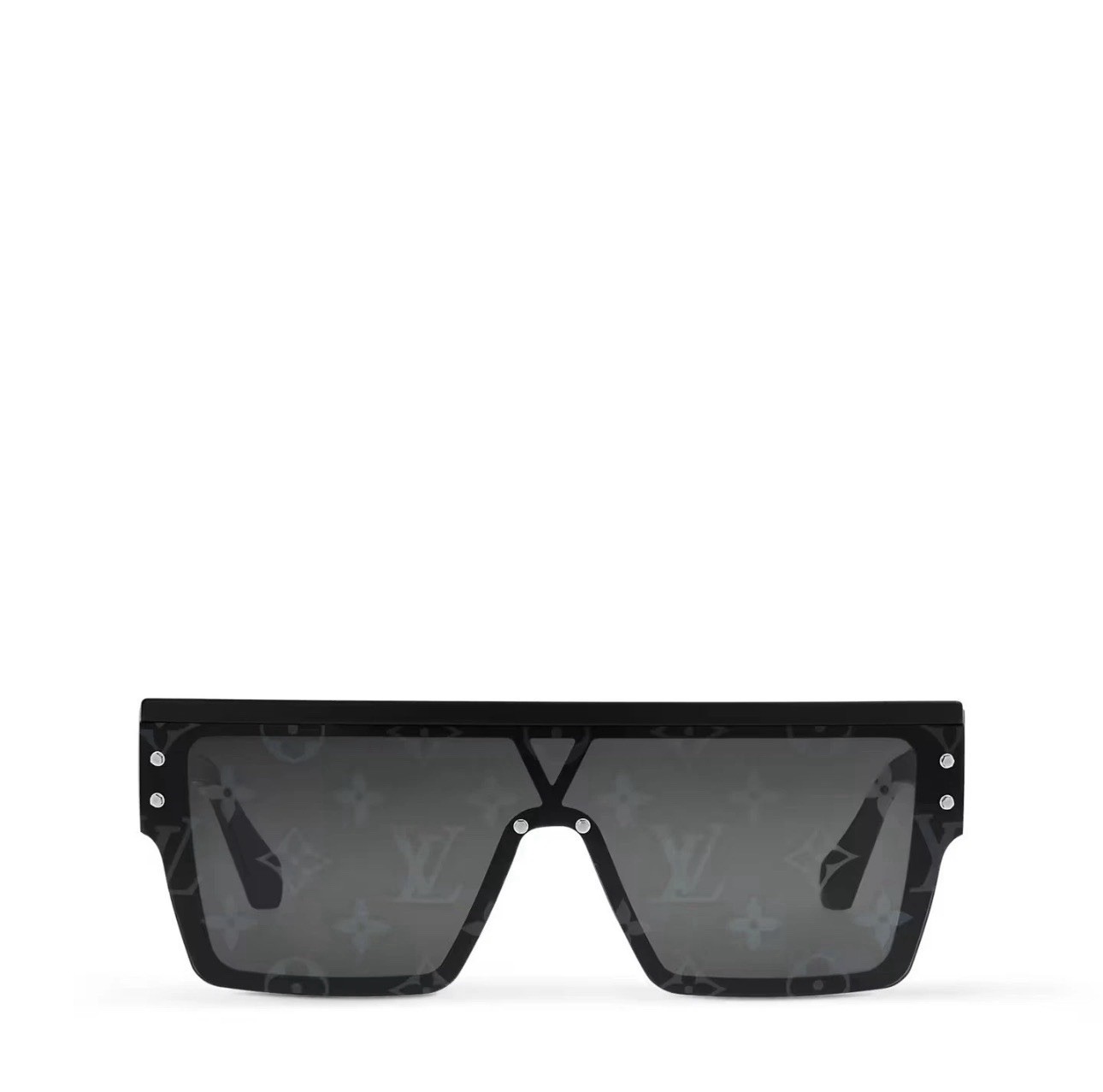 Louis Vuitton Logo Monogram Waimea Sunglasses Z1583E Unisex Black