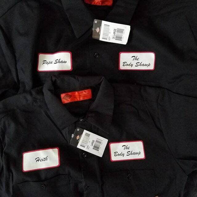 DICKIES Mens CUSTOM SCRIPT Short Sleeve Work Shirt Classic Workwear Uniform S-5X