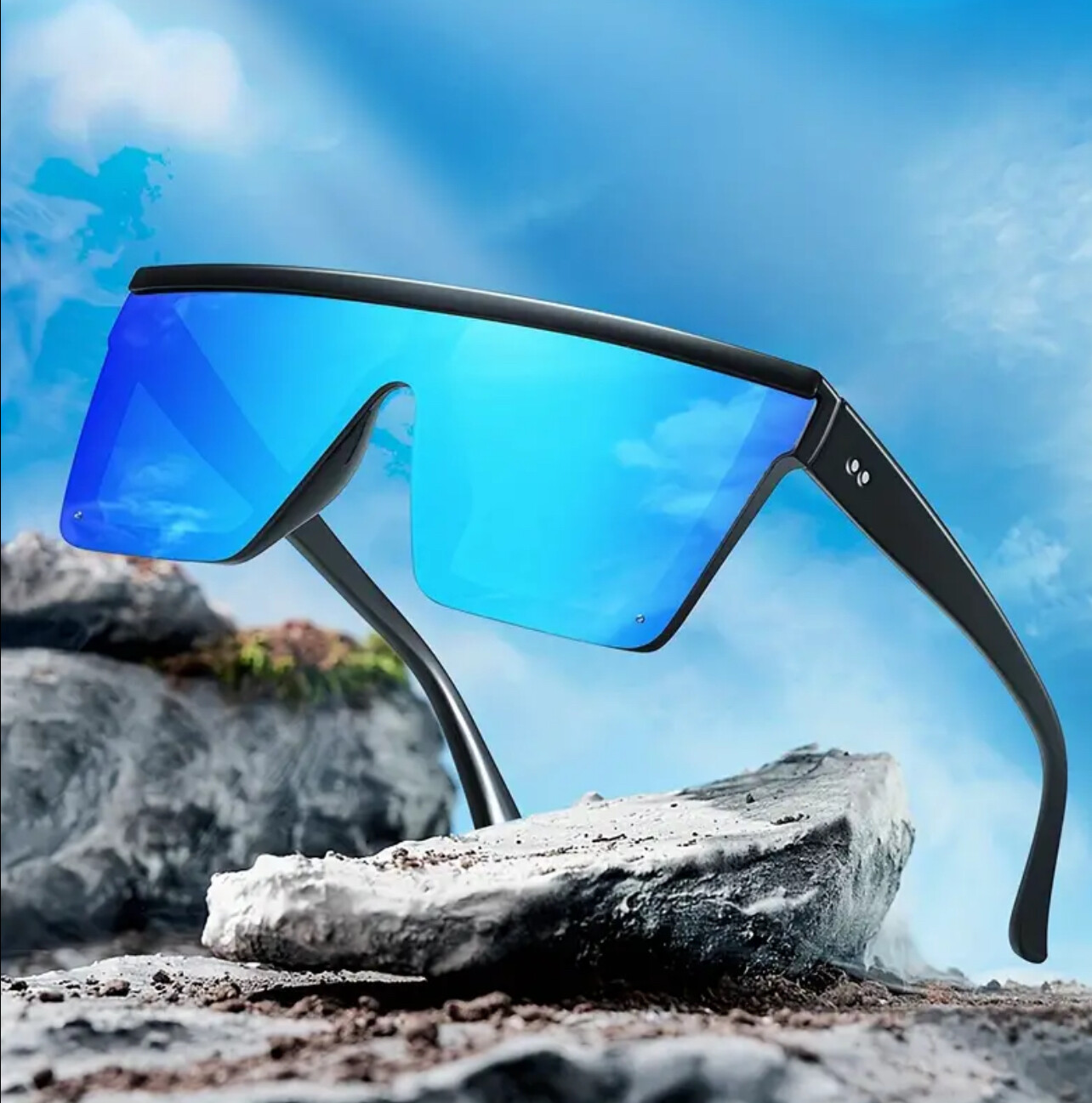 Women Men Sunglasses XL Oversized Luxury Hindsight Flat Top Square Designer New